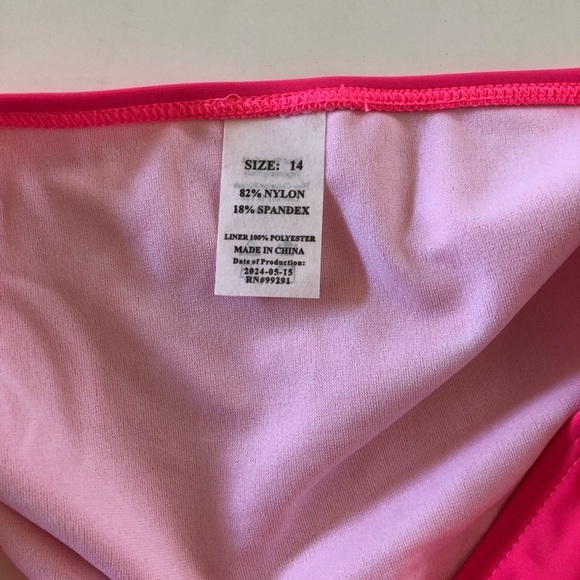 Bundle 3Pc Kanu Surf Cat & Jack Pink Bralette Pink and Floral Bikini Bottoms 14 - Picture 8 of 13